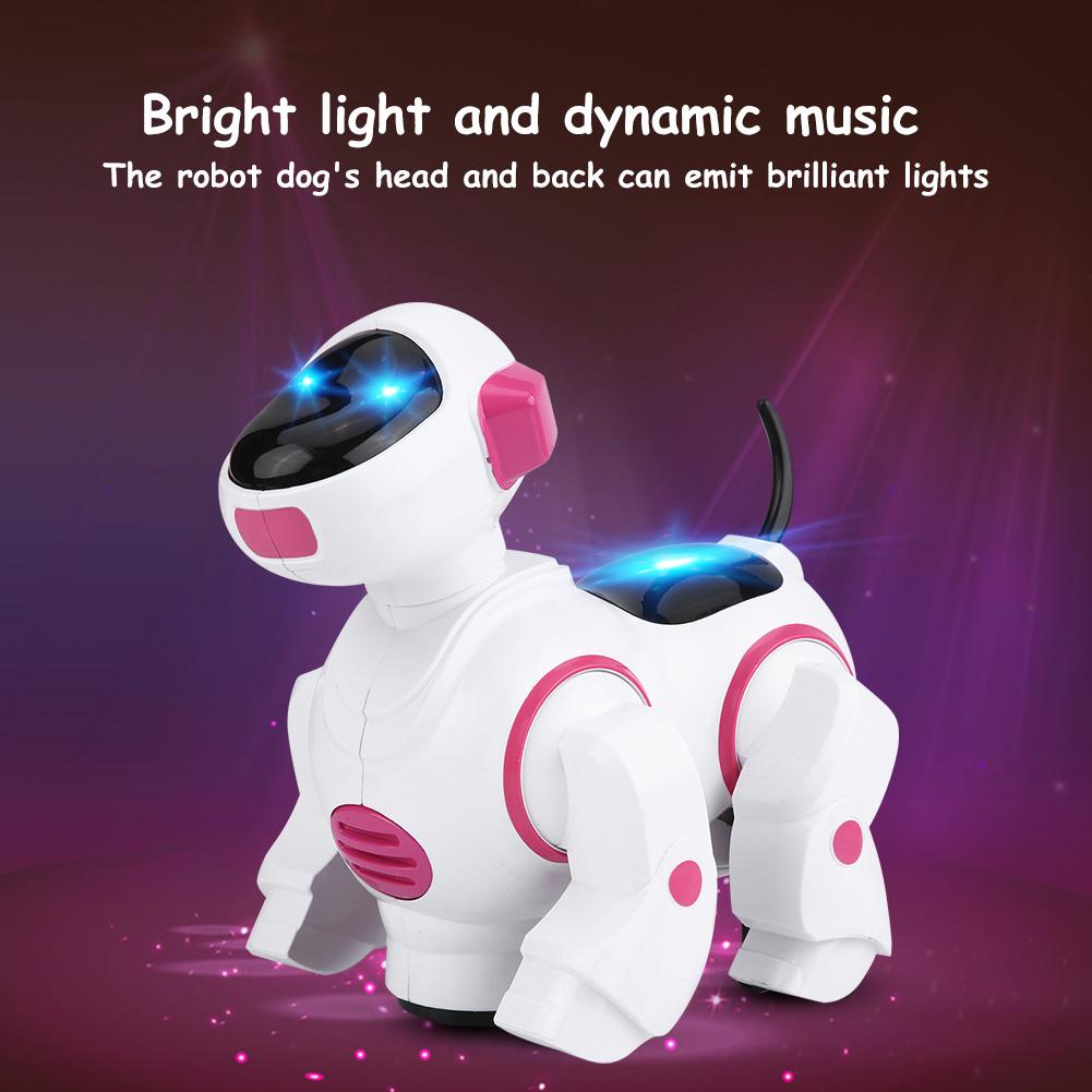 Hot Robot Dog Pet Toy Smart Kids Intelligent Walking Music Light Puppy Educational Gifts Plastic Toys Robot swing dance to music