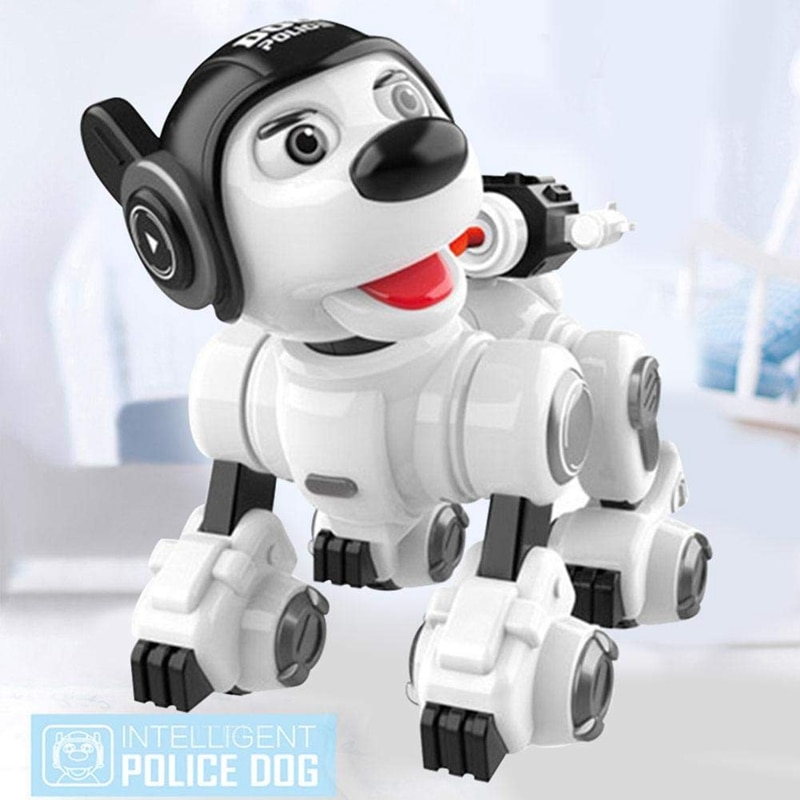 Wireless Remote Control Robot Dog RC Dog Robotic Toys for Contact Sensing Smart Puppy with Blink Sing Dance Mini Pet Robot